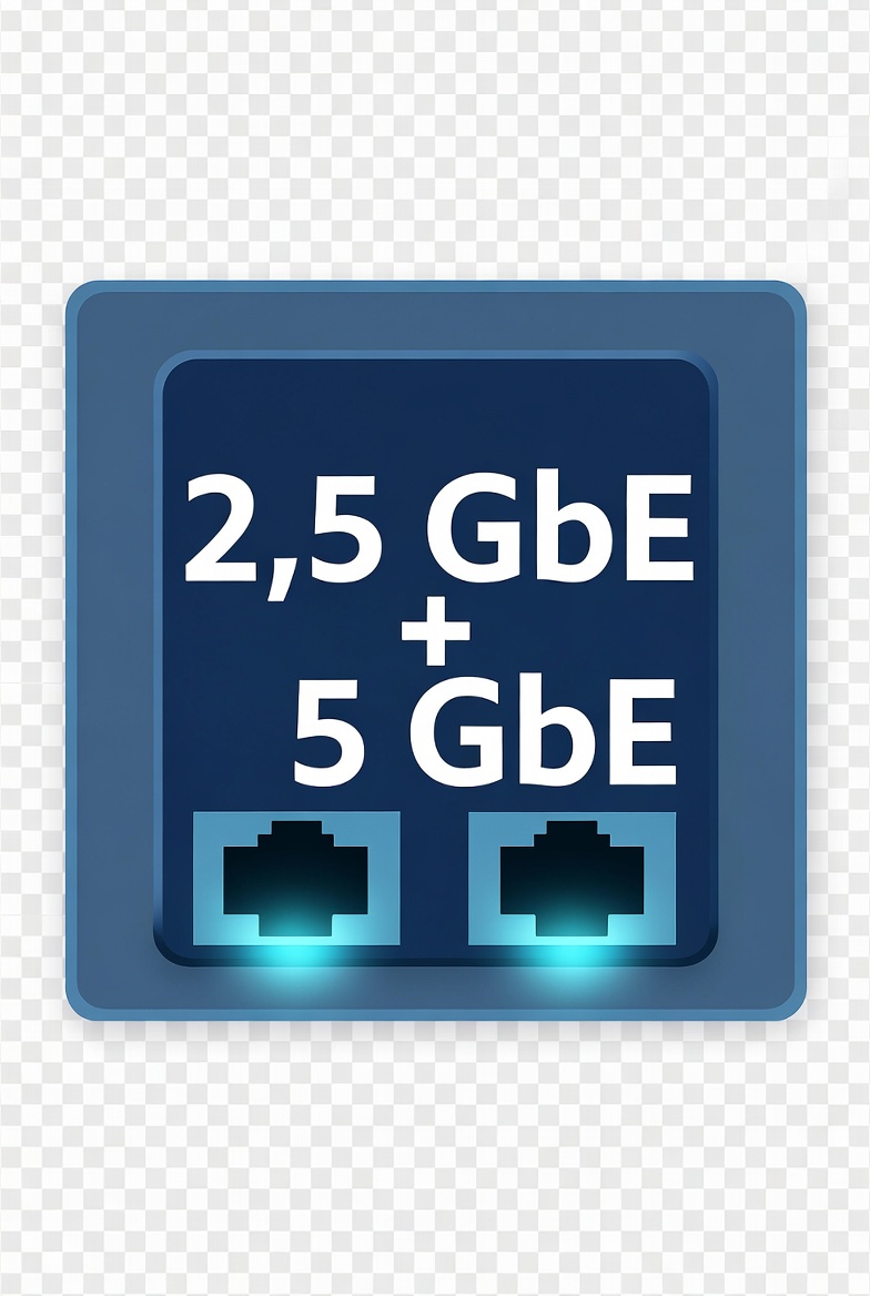 2,5 GbE + 5 GbE